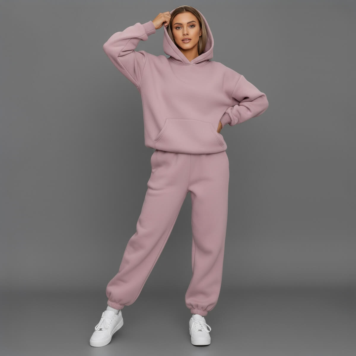 Women’s cosy hoodie and joggers set