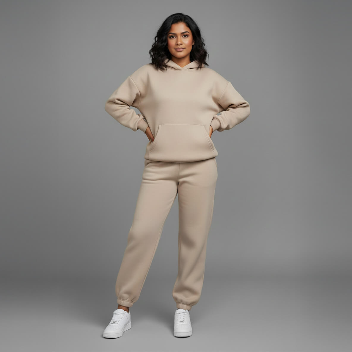 Women’s cosy hoodie and joggers set