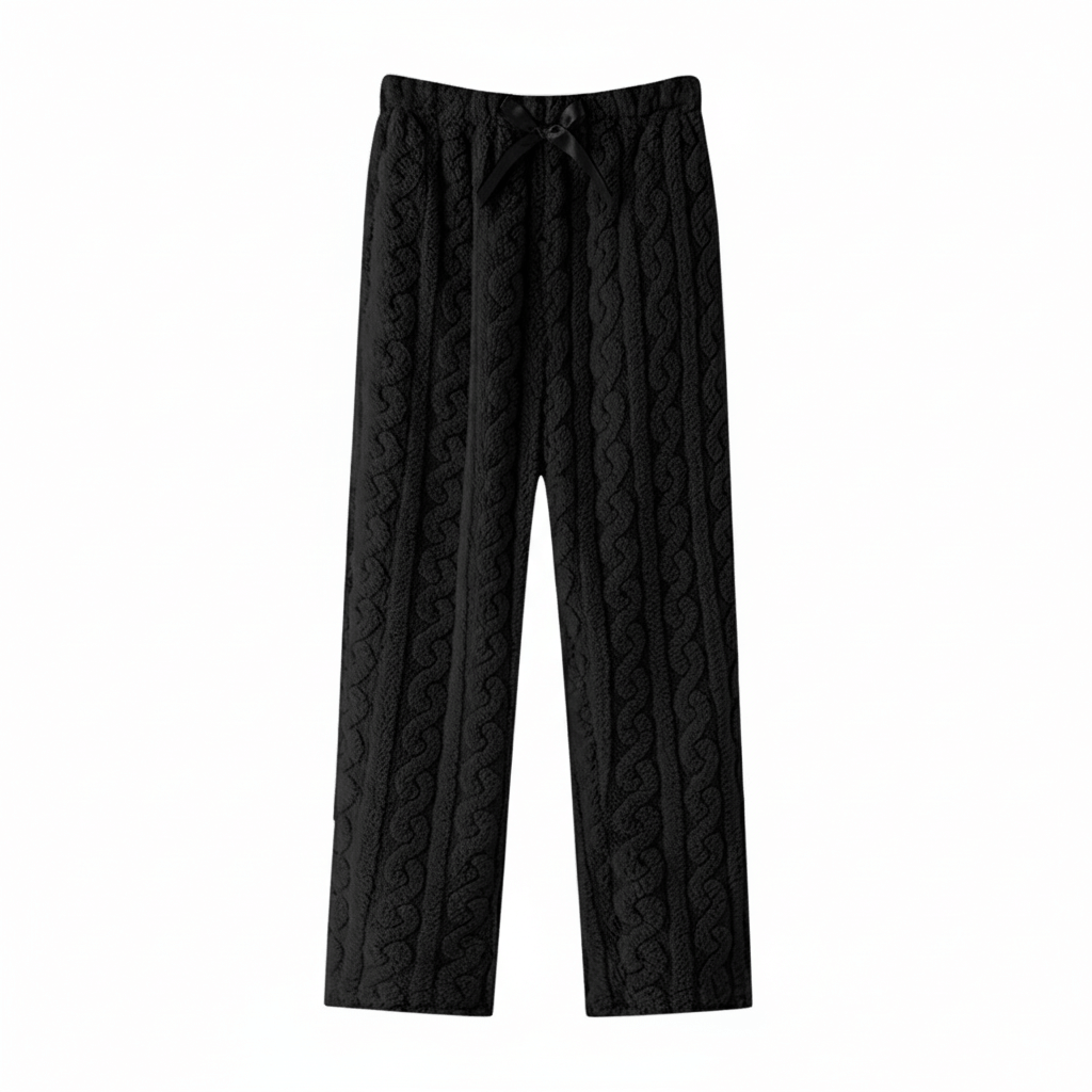 Waffle Knit Pyjama Trousers For Ladies