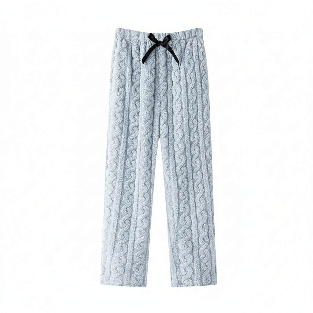 Waffle Knit Pyjama Trousers For Ladies