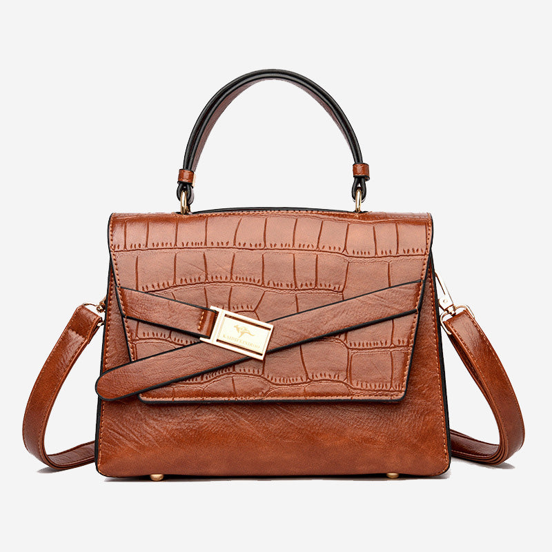 Genuine Leather Pebble Tote – Stylish & Spacious Shoulder Bag