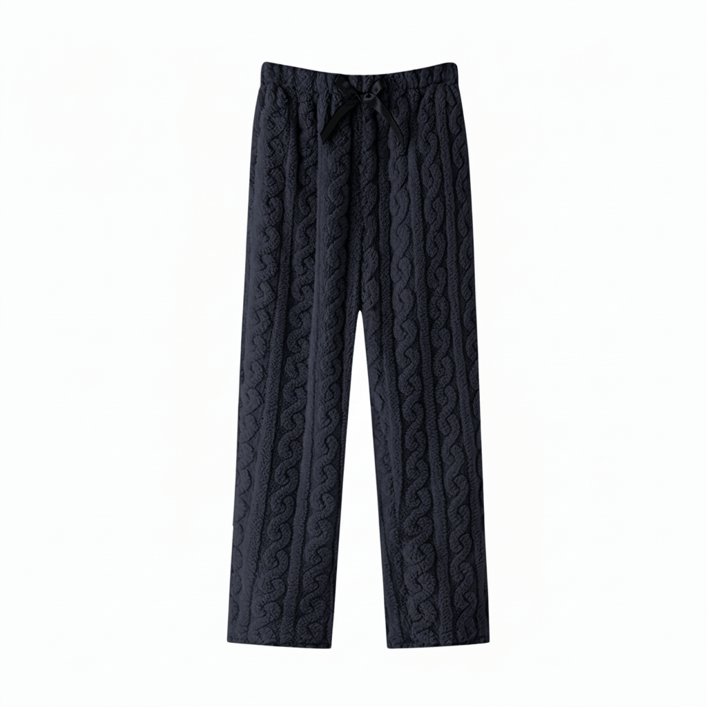 Waffle Knit Pyjama Trousers For Ladies
