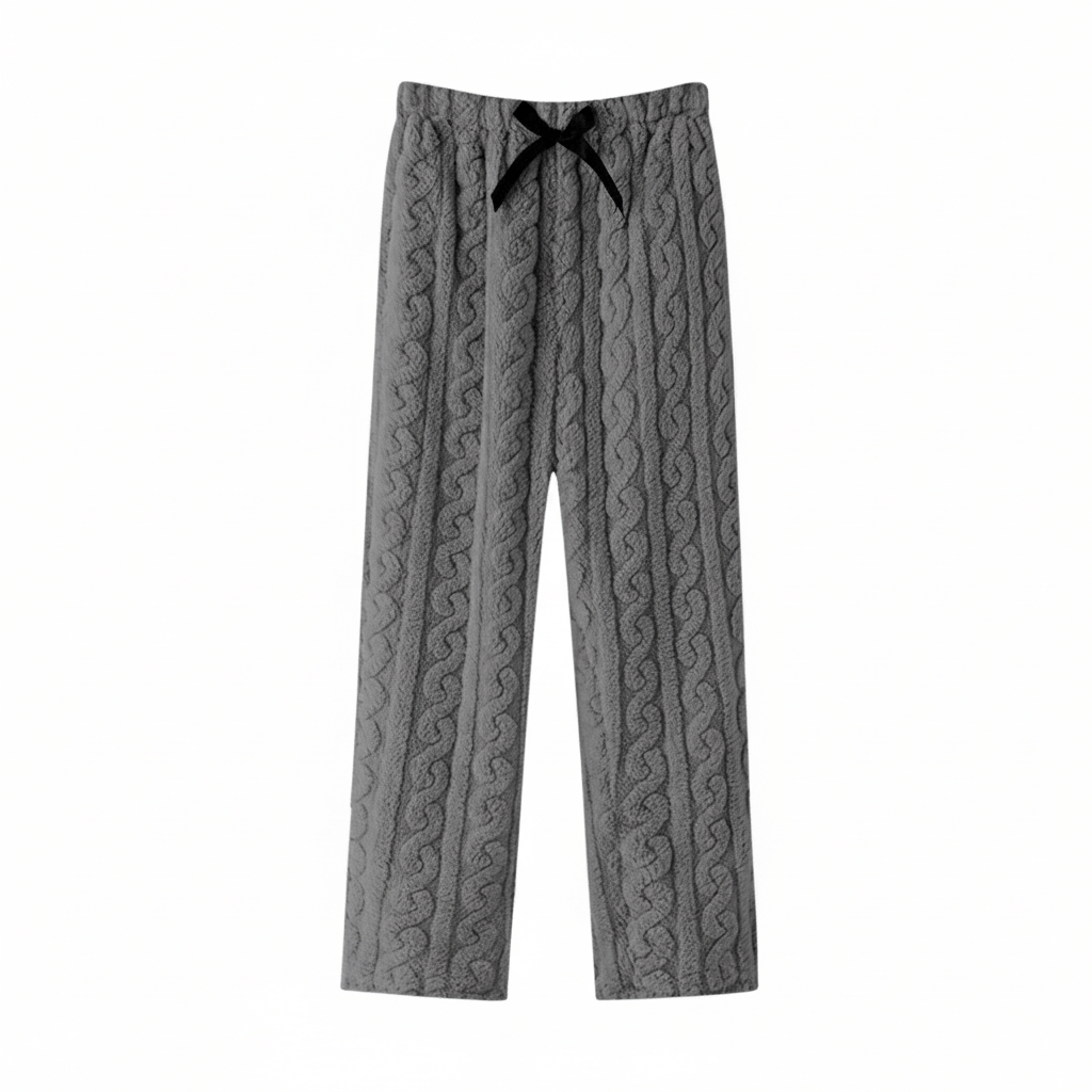 Waffle Knit Pyjama Trousers For Ladies