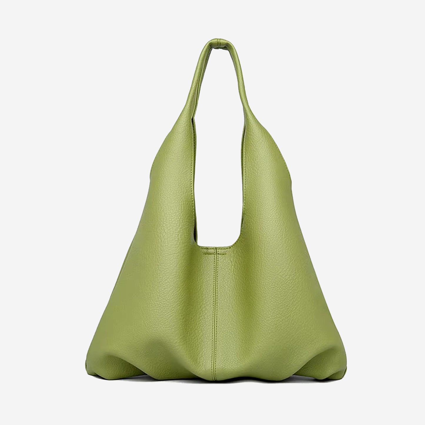 Triangular
Soft Leather Tote Bag