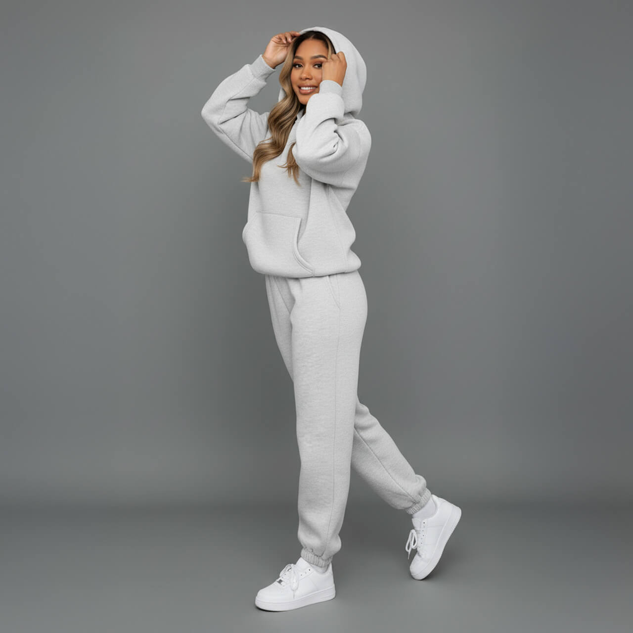Women’s cosy hoodie and joggers set