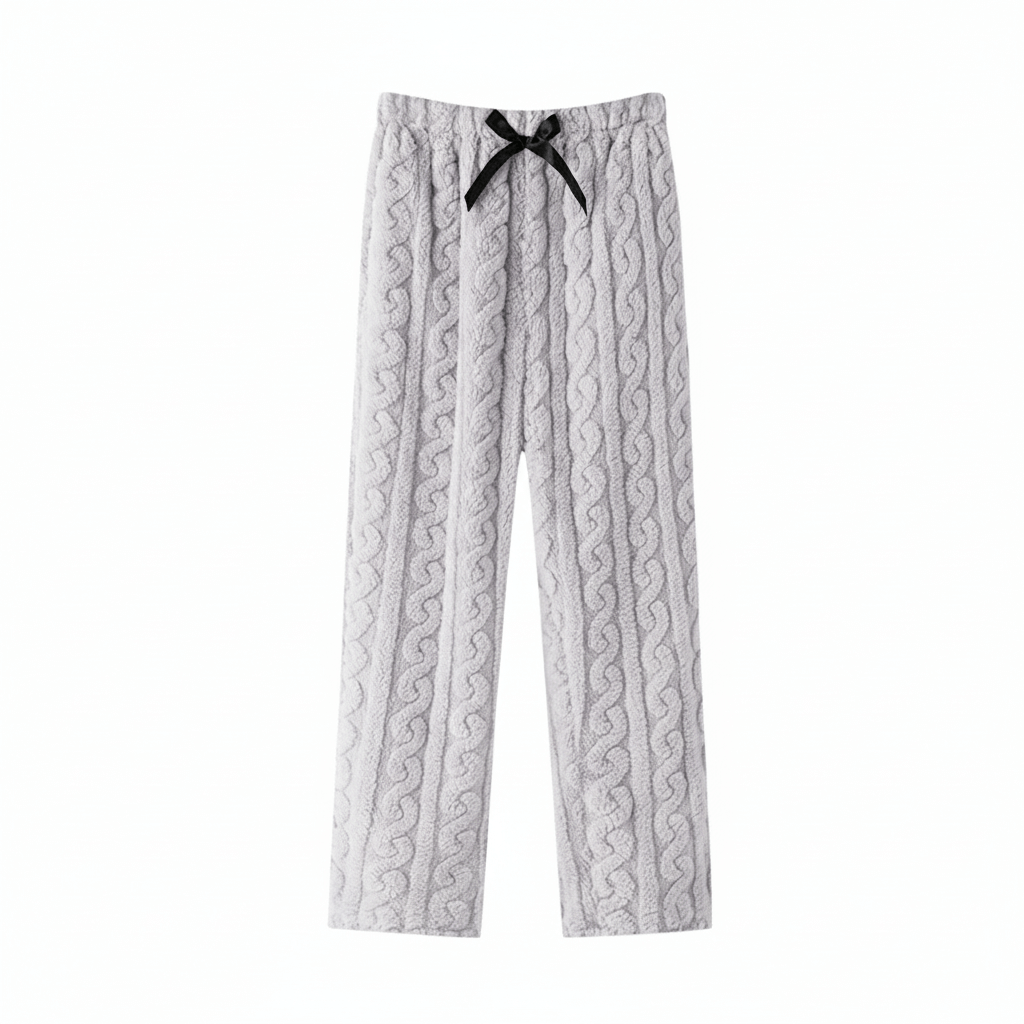 Waffle Knit Pyjama Trousers For Ladies