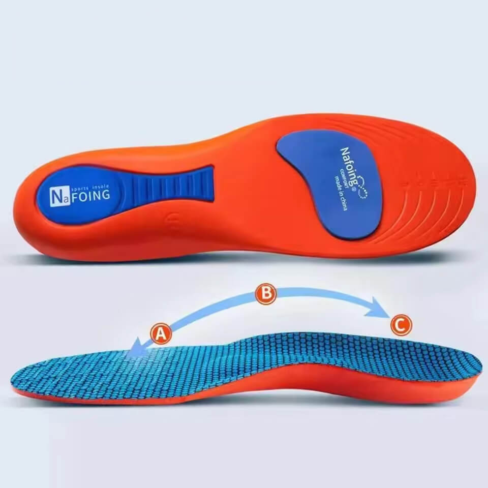 Shock-absorbing insoles for knee support (1 pair)