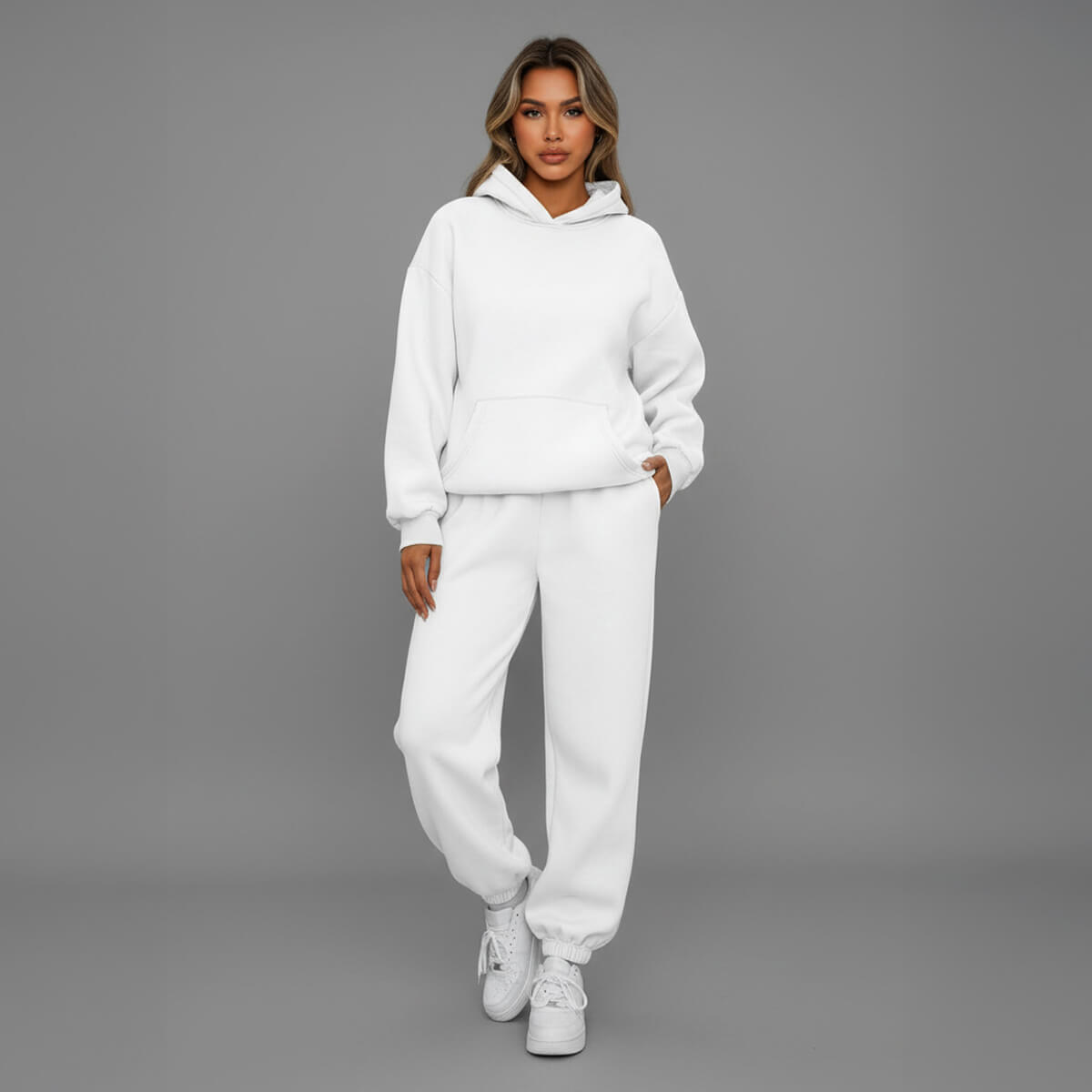 Women’s cosy hoodie and joggers set