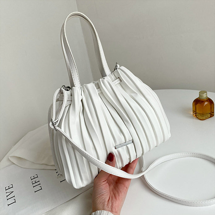 Casual Vintage Folded Wrinkled Sky Handbag