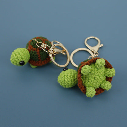 Creative Knitted Turtle Pendant Keychain