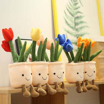 Cute Tulip Bouquet Plushie