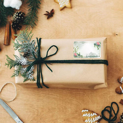 Floral Border Name Tape Classification Tag Note Sticker Labels