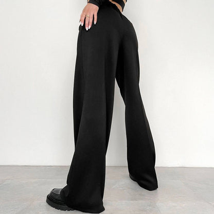 Elegant Gray Tapered Office Ready Draped Pants