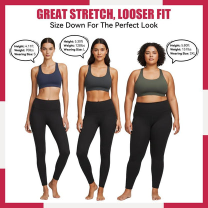 High Waisted Warm Fleece Lined Leggings