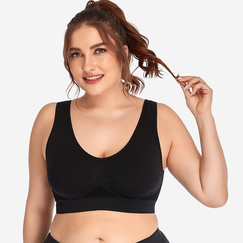 [Bras] Seamless Mesh Sports Bra