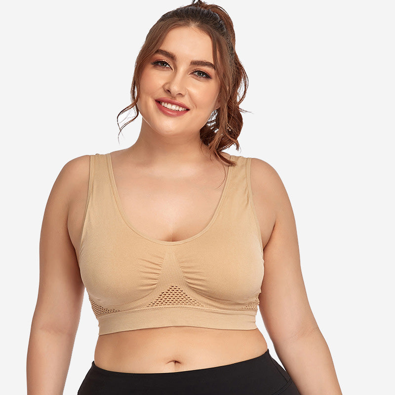 [Bras] Seamless Mesh Sports Bra