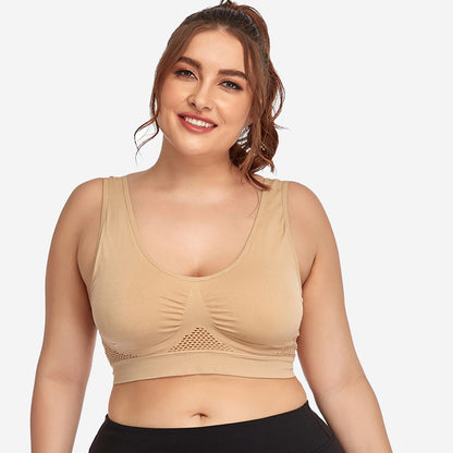 [Bras] Seamless Mesh Sports Bra