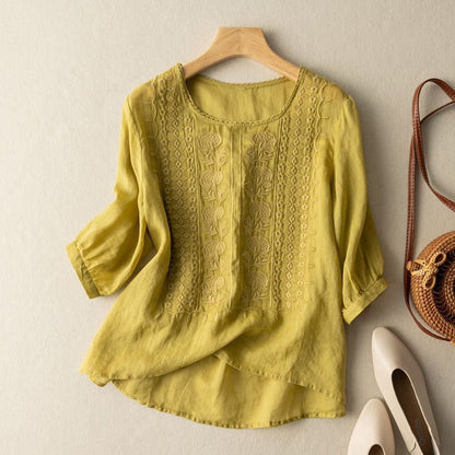 Aurora | Embroidered Vintage Blouse