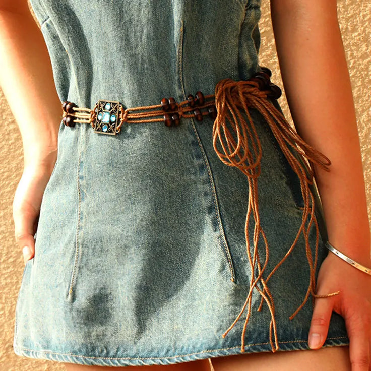 Elegant Hip Belt Handcrafted Skirt Embellishment