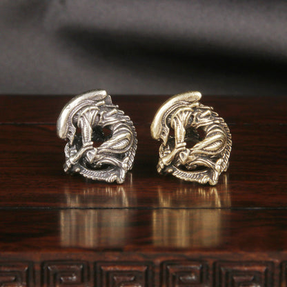 Handmade Xenomorph Keyring Pendant