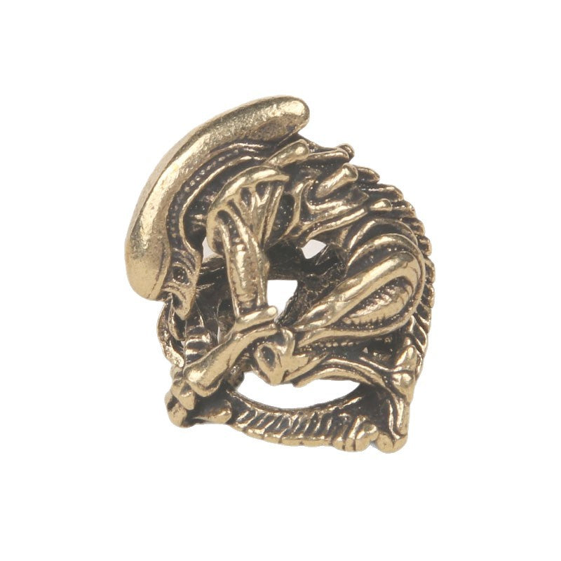 Handmade Xenomorph Keyring Pendant