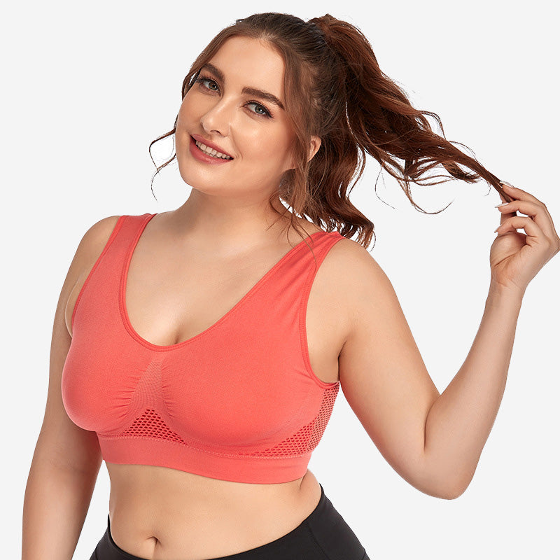 [Bras] Seamless Mesh Sports Bra