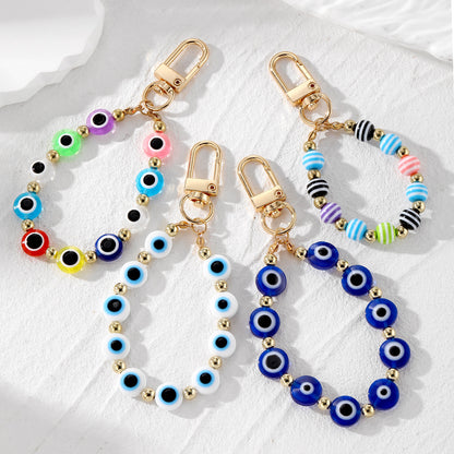 Lucky Eye Beaded Keyring