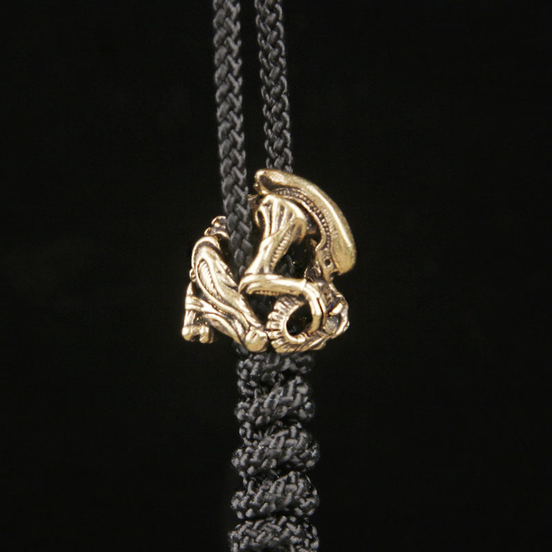 Handmade Xenomorph Keyring Pendant