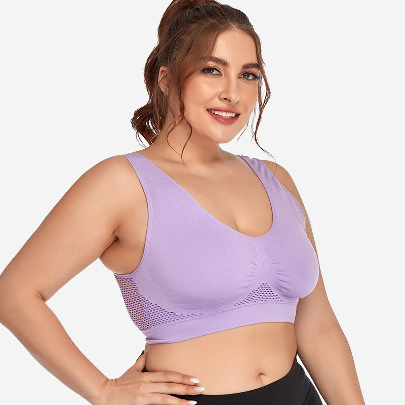 [Bras] Seamless Mesh Sports Bra