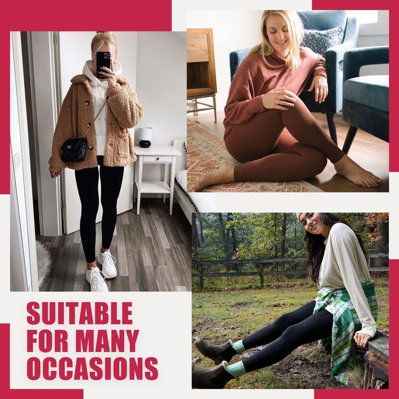 High Waisted Warm Fleece Lined Leggings