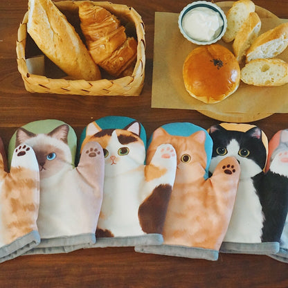 The 'Pawsome' Cat Oven Mitts (4 Designs)