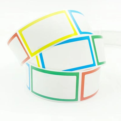 Color Blank Sticker Handwriting Mark Roll