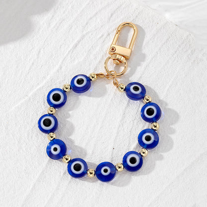 Lucky Eye Beaded Keyring