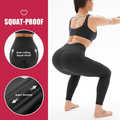 High Waisted Warm Fleece Lined Leggings