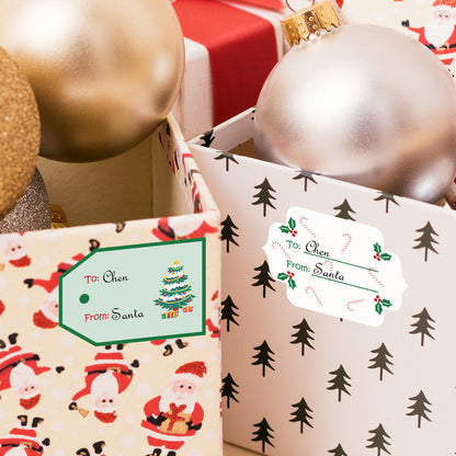 Christmas Gift Label Decoration Sticker Self-adhesive Sealing Sticker