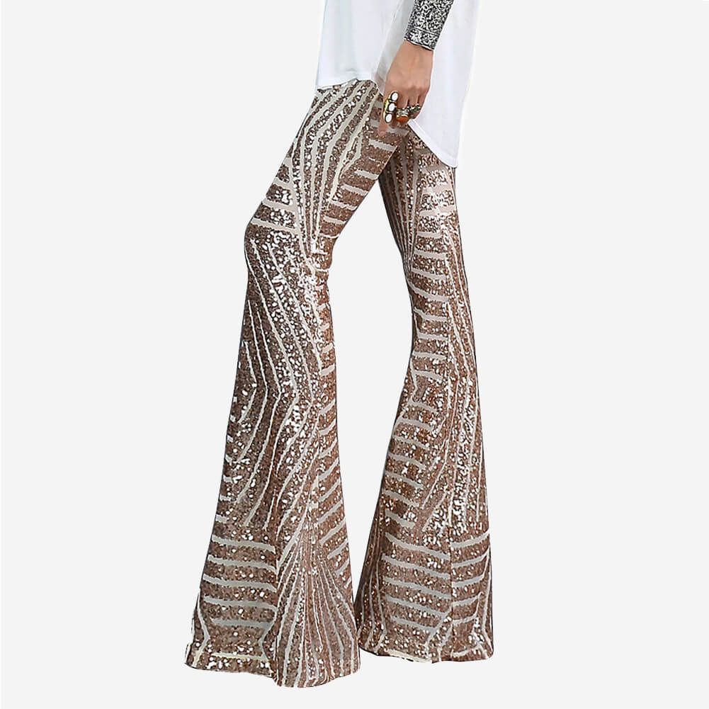 Relaxed Fit High Rise Wide Leg Pants
