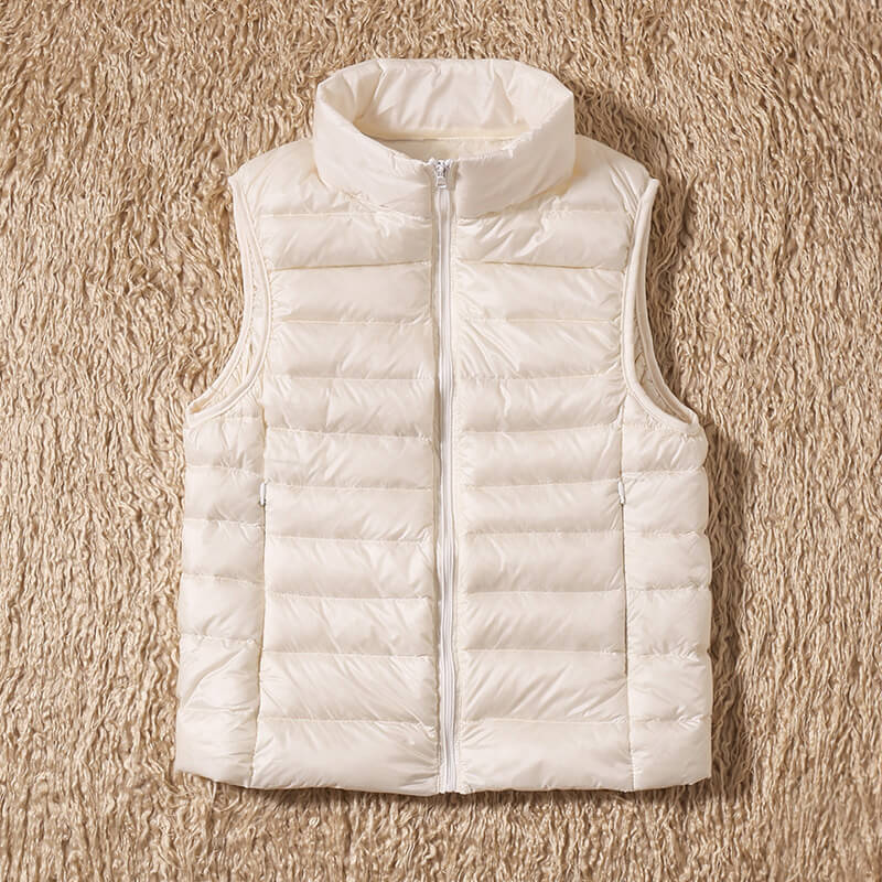 Feather‑Light Petite Puffer Gilet for Women
