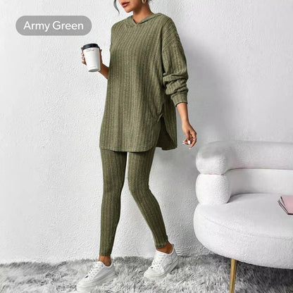 Oversized Ribbed Tunic & Leggings Set