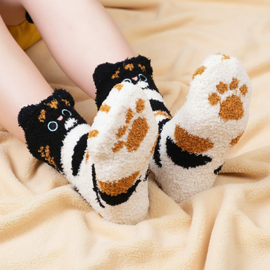 Cat Paw Bed Socks
