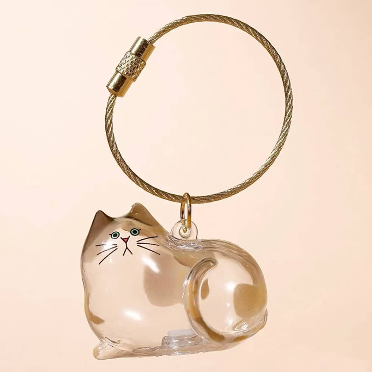 The Fluff-Ball Keyring — Kitty