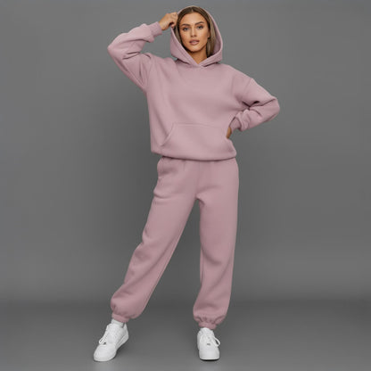 Women’s cosy hoodie and joggers set