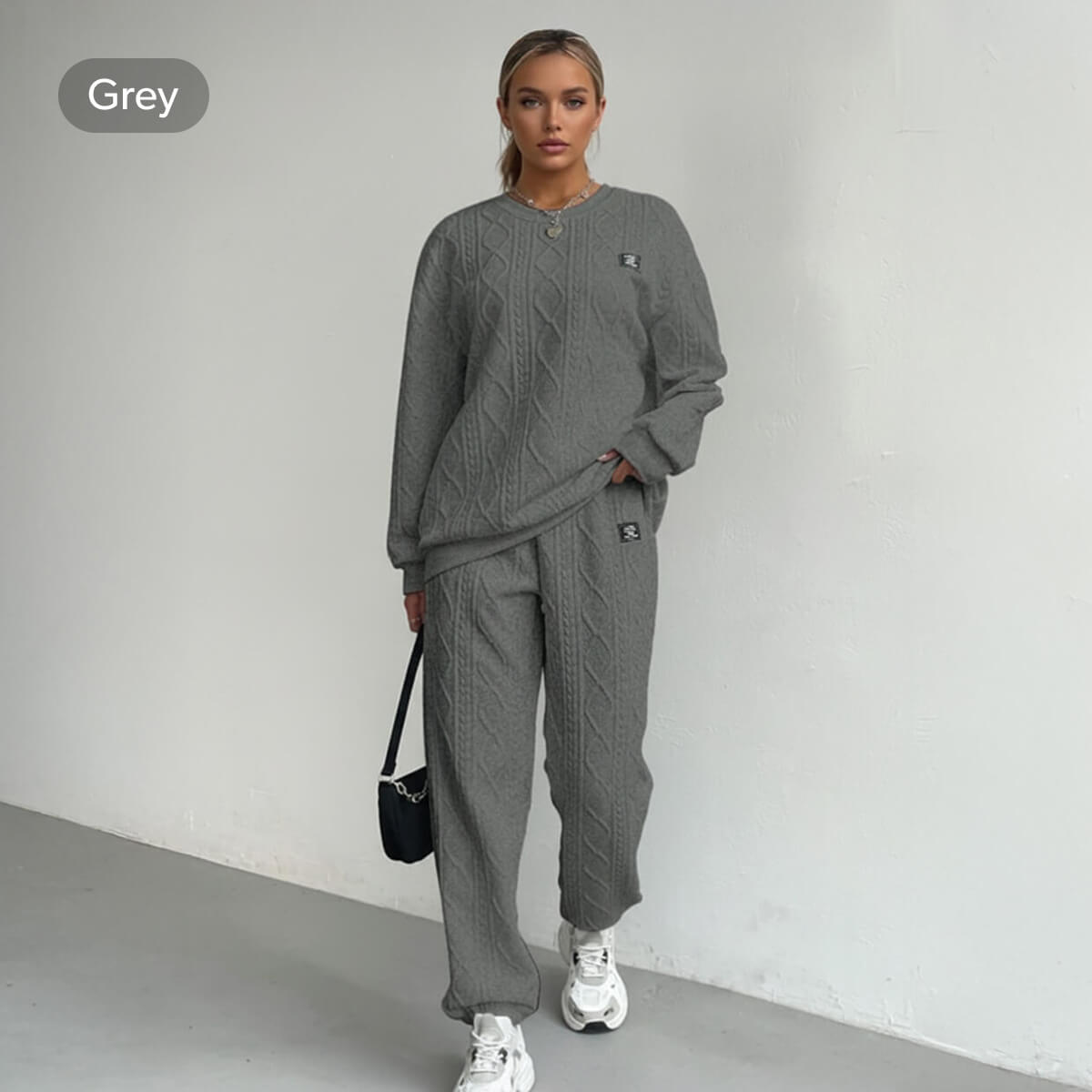 Cosy Cable‑Look Lounge Set