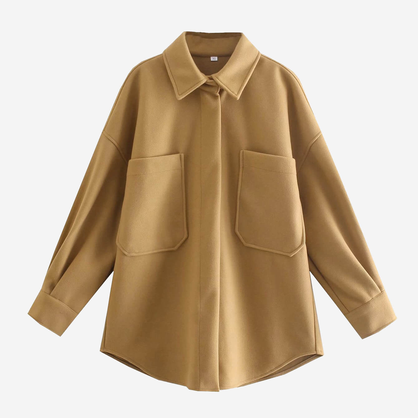 Classic Knit Blouse Autumn Winter Fresh Relaxed Fit Shirt Jacket