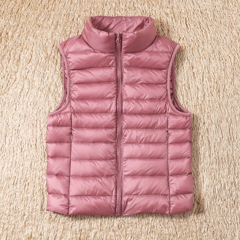 Feather‑Light Petite Puffer Gilet for Women