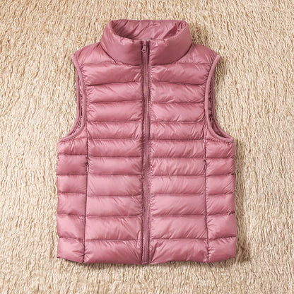 Feather‑Light Petite Puffer Gilet for Women