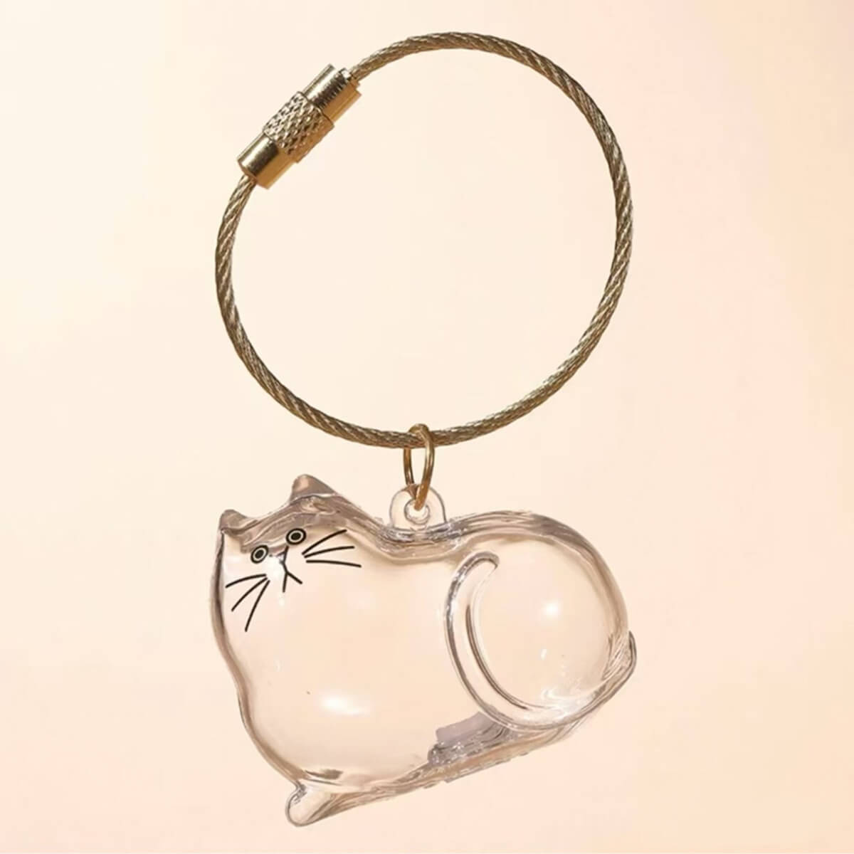 The Fluff-Ball Keyring — Kitty