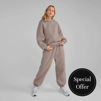 Women’s cosy hoodie and joggers set