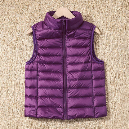 Feather‑Light Petite Puffer Gilet for Women