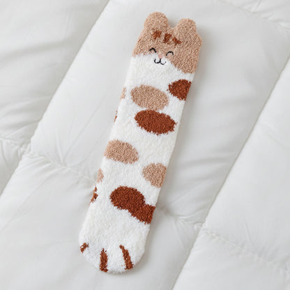 Cat Paw Bed Socks