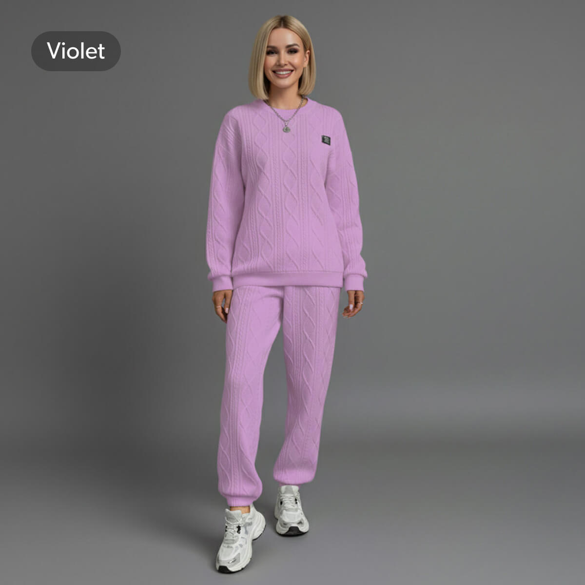 Cosy Cable‑Look Lounge Set